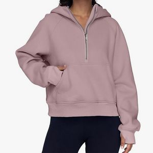 Pull ample à capuche avec poche et fermeture éclair pour femme, haut ample, nouvelle collection automne/hiver 2023