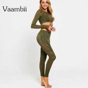 Dames Trainingspak Womens 2-Piece Strakke Set Vrouw 2 Stuks Trainingspunten Plus Size Dameskleding Leggings voor Fitness Crop Top 210802