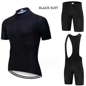 Suits-survêtements pour femmes Tous jersey de cyclisme noir ensemble à manches courtes 2024 Vêtements de cyclisme de montagne pour hommes