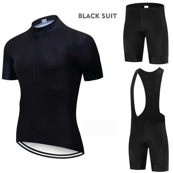 Suits-survêtements pour femmes Tous jersey de cyclisme noir ensemble à manches courtes 2024 Vêtements de cyclisme de montagne pour hommes