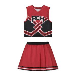 Survêtements pour femmes Bring It On Cosplay Come Cheerleader Movie RCH Imprimé Top Jupe Beautiful Girl Cheerleaders Uniform Girls United Cos Outfits T220909