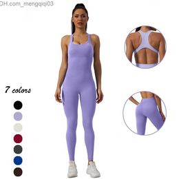 Trainingspakken voor dames Op maat gemaakt naadloos yogapak uit één stuk, ultradunne sportkleding, nauwsluitende sportschool, nauwsluitend kledingstuk, fitnesspak voor dames, yoga-jumpsuit Z230717