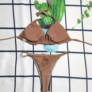 Saisies de survêtement pour femmes Swimsuit de marque de concepteur F Lettre imprimée bikini triangle sac sexy mode 84lw