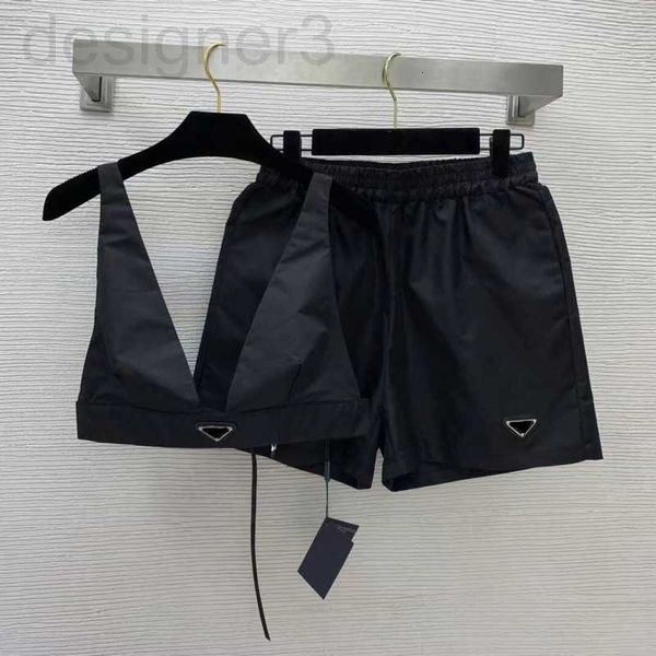 Chándales de mujer Diseñador Moda Sexy Ladies Triangle Bra Short Pants Set Ajustable Pecho Tamaño Interior Trajes de baño al aire libre 3DY0