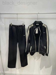 Survêtements pour femmes Designer High Edition CE Classique Automne / Hiver Nouvel uniforme scolaire Style Pantalon de contraste noir et blanc Lettre Broderie Cordon Casual X6E6