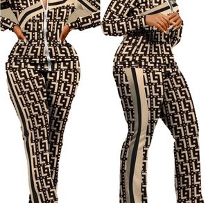 Survêtements pour femmes Costumes de jogging de créateurs Tenues en coton grande taille 3XL Ensembles de deux pièces Costumes de sport imprimés décontractés
