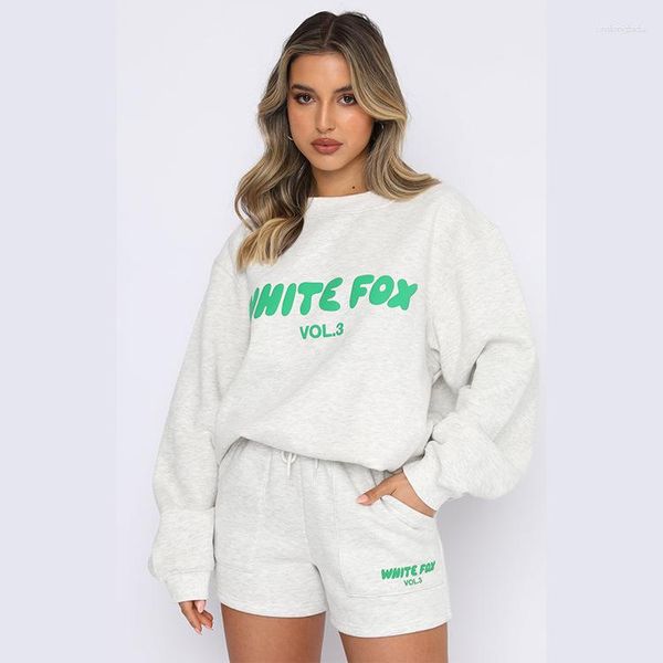 Survêtements pour femmes Mode Street Trend Lettres Anglais Imprimé Sweat à capuche Sous-vêtements Polaire Costume Femmes