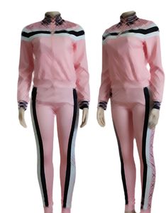 Trainingspakken voor dames lange mouwen jassen en broek Casual vrouwen print tweedelig pakken outfits sportkleding hoodies en broekkleding