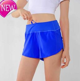 Suits de survêtement pour femmes Lu Speed ​​Ups Femme Femme Shorts de yoga High Gym Fitness Training Collons Sport Pantalon Short Pantal