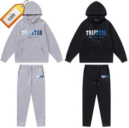 Survêtements pour femmes Mens Trapstar Hommes Femme Polaire Ensembles Sweats à capuche d'hiver Pantalon 2 pièces Running Sweat à capuche Designer Sweat-shirt Sport Joggers Pantalon de survêtement Costume Mâle