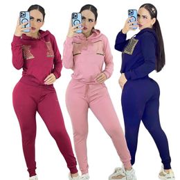 Survêtements pour femmes surdimensionné à capuche à manches longues à capuche pantalon de Sport dame costume 2 pièces jupe et haut court