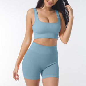 Survêtements pour femmes Push Up Sportswear Costumes Sous-vêtements Sports féminins Ensemble de vêtements de yoga sans couture Mode Sexy Gym Running Fitness Tight Wear