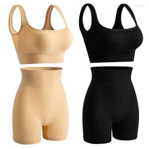 Survêtements pour femmes Style 2 pièces/ensemble femmes sans couture soutien-gorge culotte ensemble Sport caleçons Lingeries