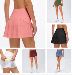 Chándales para mujer Faldas de tenis para mujer de verano Trajes de yoga plisados Golf Athletica Pantalones cortos deportivos Pantalón con cintura de bolsillo Lulus Sports and2wws