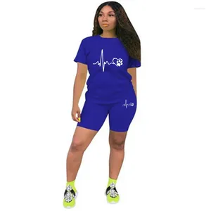 Dames Trainingspakken T-shirts Pak Trainingspak Informeel Korte sets Voor Dames 2-delig Sport Dagelijks Joggen Zomer 2024 Outfit Legging Bijpassend