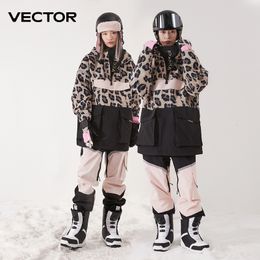 Survêtements pour femmes Vector Ski Wear Femmes Homme Pull à capuche Tendance réfléchissante Vêtements de ski Épaissi Chaleur et équipement de ski imperméable Combinaison de ski Femme 230901