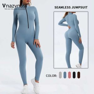 Les survêtements féminins Vnazvnasi côtelées coulées à saut sans couture pour le body sportif de fitness Push up Colls Workout vêtements de sport