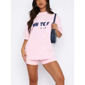 Tracksuits voor dames Witte Foxs Designer Summer Fashion veelzijdige T -shirt Vrouw Foxx Set Tracksuit Engelse letters T -shirt Stijlvolle sportkleding Shirts 317