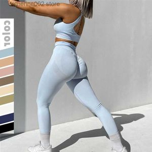 Chándales de mujer Conjunto de ropa deportiva para mujer Ropa de entrenamiento Ropa deportiva Deportes Gimnasio Pantalones cortos Legging Seamless Fitness Bra Crop Top Suit 2pcs T230605