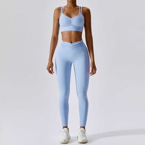 Survêtements pour femmes Survêtements pour femmes Nylon Yoga Sports Costumes Zero-Feel Haute Extensible Doux Fitness Ensembles Deux Pièces Gym Entraînement Entraînement Sportswear P230506