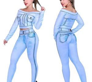 Dames tracksuits dames tweedelige sets mode casual mode-thread set lange mouw losse breedbeen broek maat s-2xl