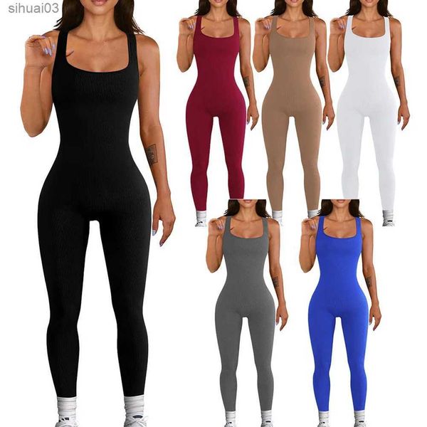 Saisies de piste pour femmes Yoga Femme One Piece TrackSuit Jumps Suit sans couture Suisse de sport Yoga Push ups Fitness Workout BodySuit Body Taille 3xLL2403