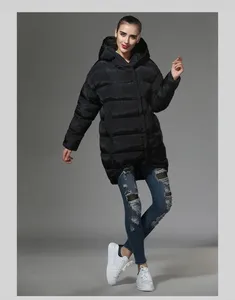 Trenchs de femmes 2023 style décontracté épais veste en coton manteau d'hiver simple atmosphérique
