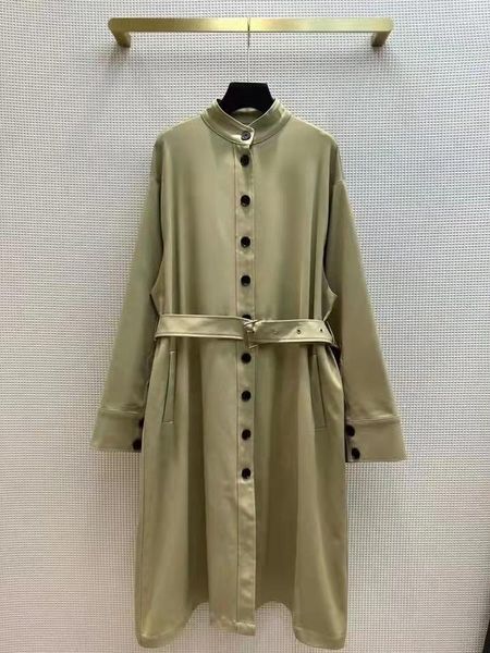 Trench Coats de Fashion 2023 Fashion de bonne qualité Clas rond classique Khaki Cape Style Mabet