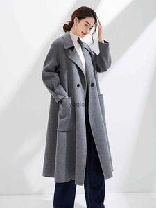 Trench Coats de femmes 2023 Mandon à femmes à succès mondial automne et hiver chaud en laine de laine de laine pure confortable confortable pour femmes qui apprennent le vent de vent2403