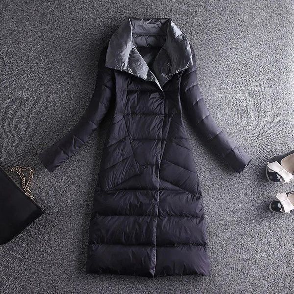 Trenchs pour femmes 2023 hiver Parkas femmes veste épaissir coton rembourré vestes chaud pardessus femme longue neige manteau Parka Outwear 5XL