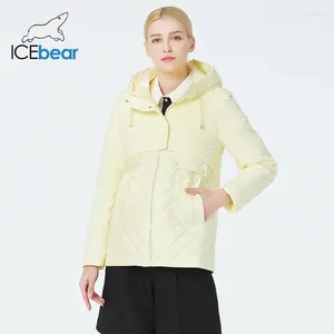 Trenchs de femmes Manteaux 2023 Femmes Casual Vestes courtes à capuche coupe-vent Femme Printemps Automne Parka Manches longues Manteau rembourré GWC3570I