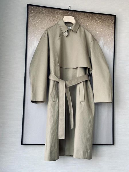 Trenchs pour femmes 2023début de l'automne classique taille manteau avant cardigan design éléments chinois
