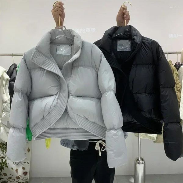 Trenchs de femmes 2024 coréen coton manteau design sentir lâche hiver épaissi petite mode