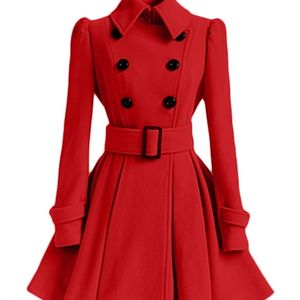 Dames Trench Coats Aelegantmis Autumn Winter Vintage Woman Wool Classic Long With Belt Office Lady Casual Business Outwear 221007