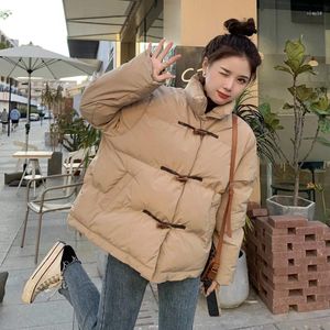 Trenchs de femmes automne et hiver 2023 coréen croissant pain veste coton ins hong kong style petit homme femme