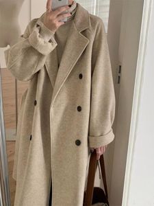 Women's Trench Coats Autumn Winter Korean Overcoat Loose Coat Fashion Temperament Leisure Mid Length Cultivate For Women