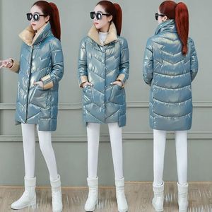 Abrigos de trinchera para mujer Otoño Invierno Abrigo de mujer Chaqueta de algodón Parkas Mujeres Largo Casual Mujer Invierno Abrigos de mujer