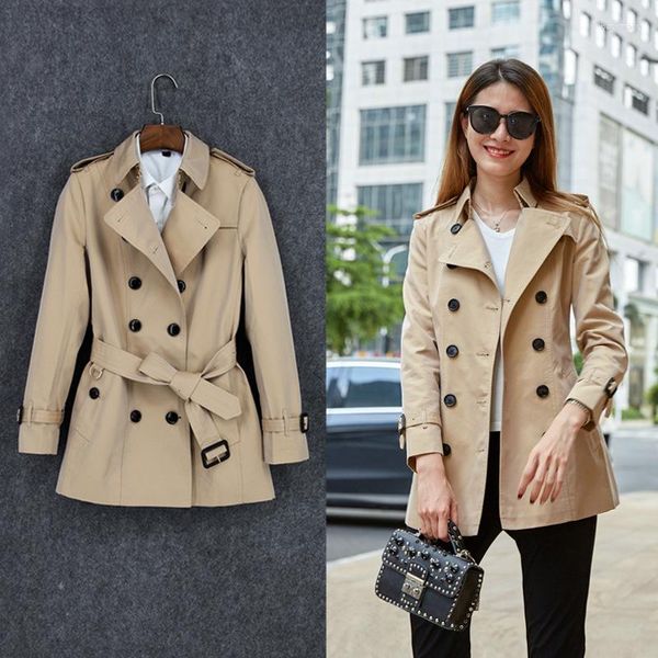 Trench femme britannique coupe-vent vestes printemps femme 2023 imperméable tempérament pardessus femme manteau imperméables