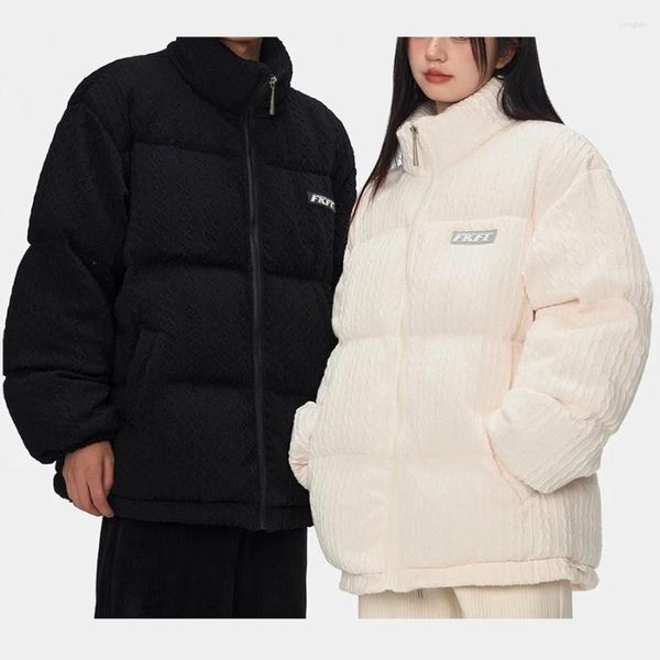 Trenchs de femmes manteaux de coton manteau pour femmes et hommes couple veste hiver vêtements courts étudiant fille garçons décontracté lâche coréen stylecold-preuve