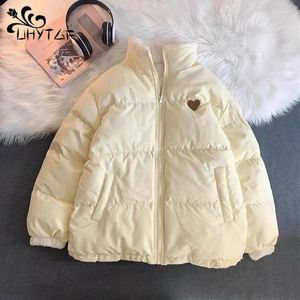 Trenchs de femmes manteaux mignon broderie femmes parkas manteau hiver épais poilu coréen lâche veste chaude pour double face design étudiant rose