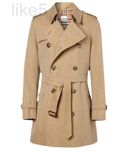 Trenchs pour femmes Le trench-coat à manches longues de célébrité de style britannique classique présente un style moderne, présentant une coupe courte et ajustée 433Q