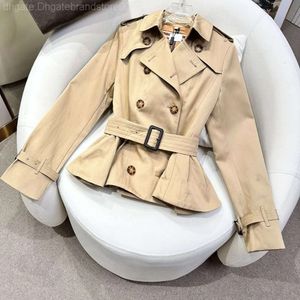 Dames Trench Coats Designer jas luxe geruite stijl mode -stiksel twee losse dames in het midden