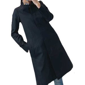 Boutique de créateurs de trenchs pour femmes Boutique cepimli classique étanche à mi-longueur Mabête de vent en ventouse British Lightweight Coat 493V