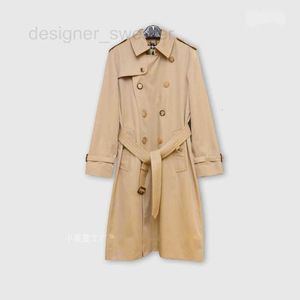 Capas de gabardina de mujeres diseñador impermeable Kensingtonversion Heritage Trench Long Windbreaker VBTV