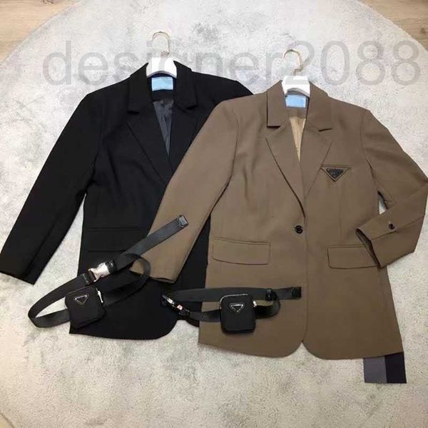 Trench-coats pour femmes designer Womens Designer Jackets Fashion Long Solid Outerwear Ladies Winter Jacket Coat Sleeve with Belt England Style RQLR