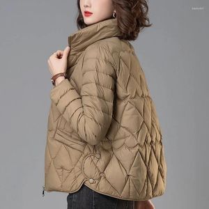 Trenchs de femmes manteaux en coton veste femmes Parkas automne hiver lâche décontracté léger court rembourré femme pardessus