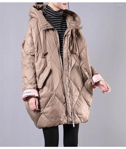 Dames Trenchcoats Gewatteerd Katoen Parka's Mode 2024 Winter Verdikkingsjas Letter Print Warm Vrouwelijk Capuchon Halflange Bovenkleding