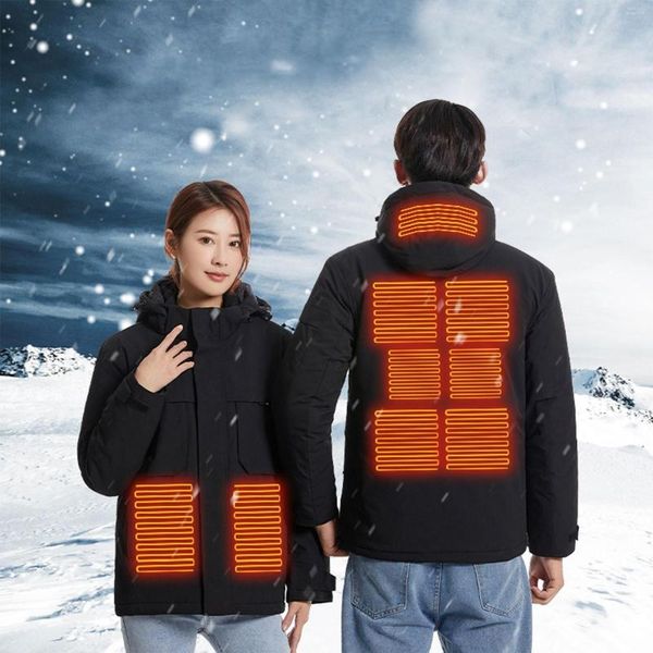 Trenchs de femmes manteaux gilet de chauffage électrique USB vestes d'hiver chauffées hommes femmes vêtements de chaleur thermique grande taille manteau de chasse