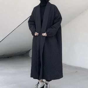 Damesgeulcoats Europees en Amerikaans groot merk losse zwarte windjager lange jas voor vrouwen