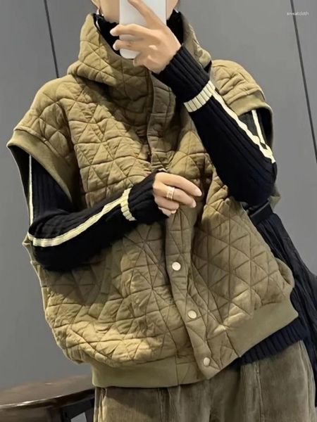 Trenchs de Femmes Mode Automne Hiver Parkas Style Littérature Art Loisirs Solide Couleur Boîte À Capuche Sportswear Veste Vêtements Femmes 2023